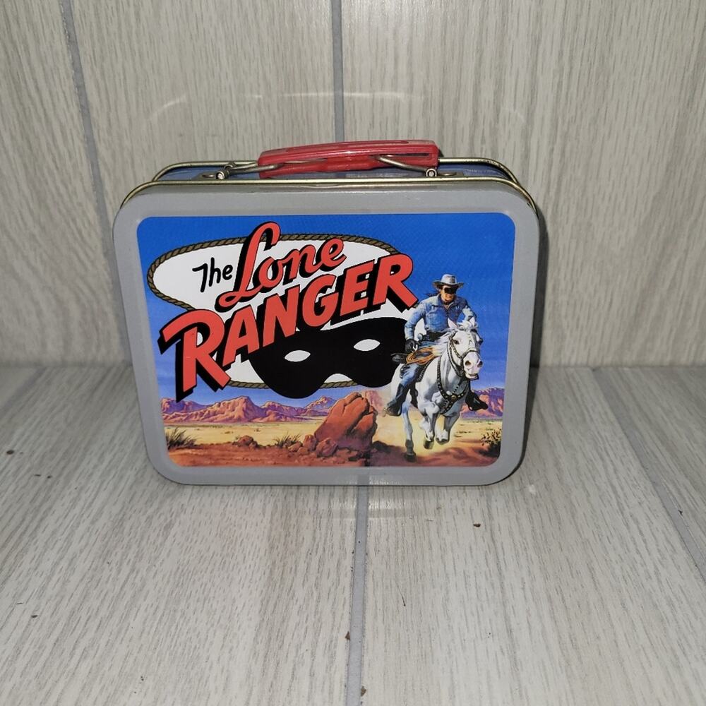 Vtg 2001 The Lone Ranger Metal Mini Lunch Box Cheerios 60th Anniversary Colab